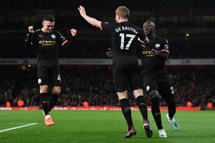 King Kev: Kevin De Bruyne scored twice as Manchester City cruised past Arsenal
