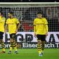 Dortmund midfielder Emre Can (second from right) can not hide his frustration at the 4-3 defeat by Leverkusen on Saturday.