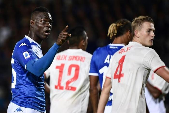 Balotelli was abused during Brescia's match against Verona