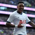 Tottenham's Steven Bergwijn has suffered a sprained left ankle
