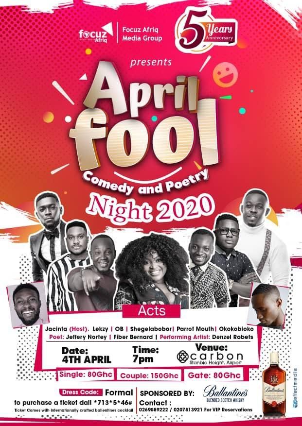 Comedian Jacinta Ocansey to host April Fool Comedy night 2020