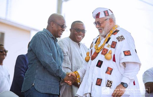 John Mahama and Jerry John Rawlings