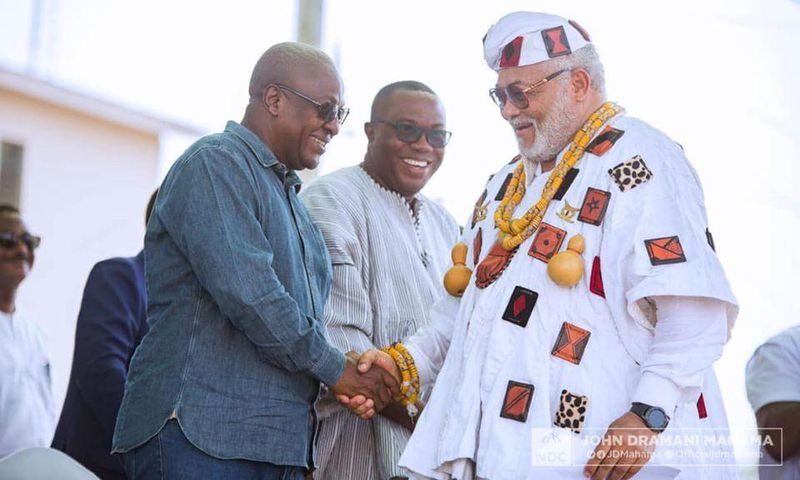 John Mahama and Jerry John Rawlings