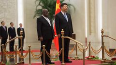 Ghana's President Nana Addo Dankwa Akufo-Addo and Chinese President Xi Jinping