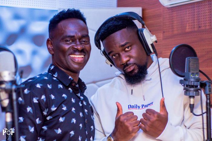 Yaw Sarpong and Sarkodie in the studio
