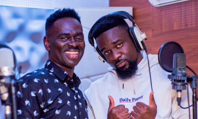 Yaw Sarpong and Sarkodie in the studio