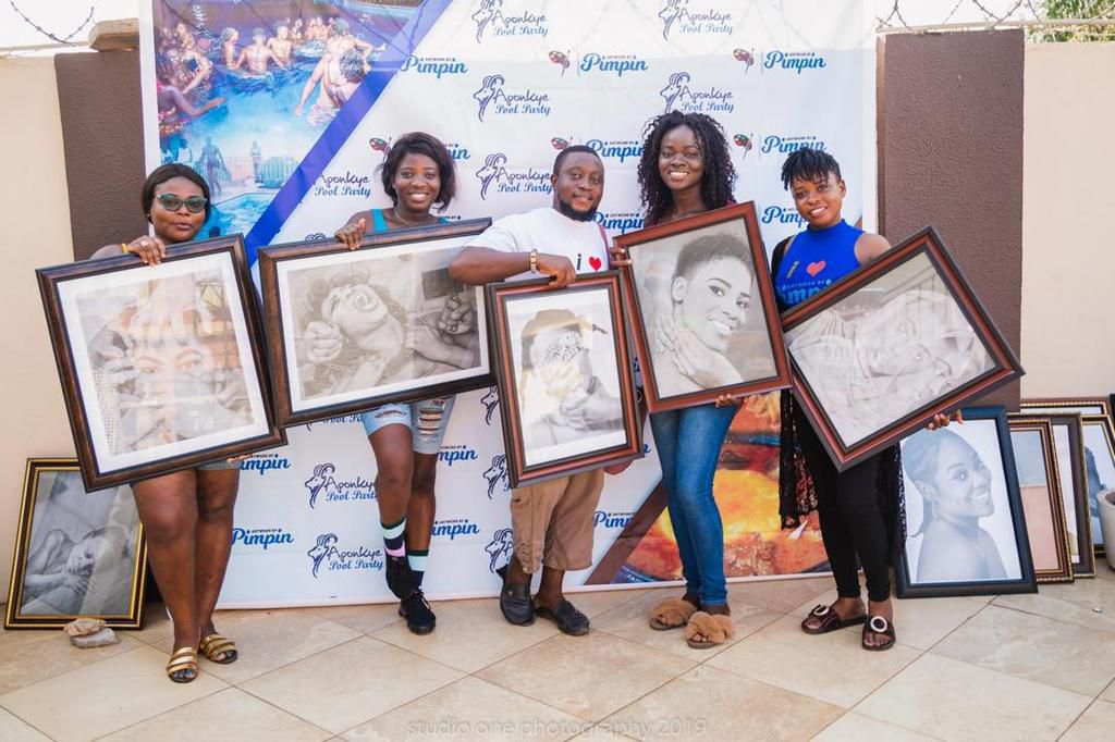 Pimpin artistry at the aponkye pool party