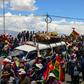 A funeral procession of eight supporters of Bolivia's ex-President Evo Morales, killed when security forces lifted a siege on a fuel plant