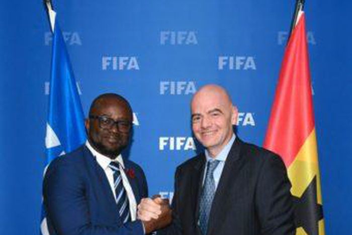 Kurt Okraku and FIFA President Infantino
