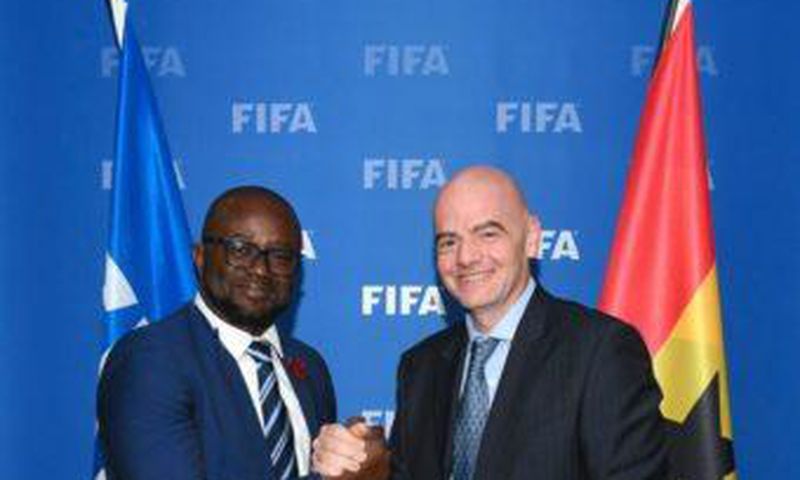 Kurt Okraku and FIFA President Infantino