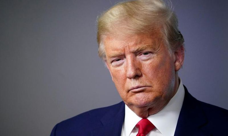 US President Donald Trump addresses a daily coronavirus briefing at the White House, on March 31, 2020