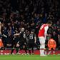 Brighton players celebrate Neal Maupay's winner against Arsenal