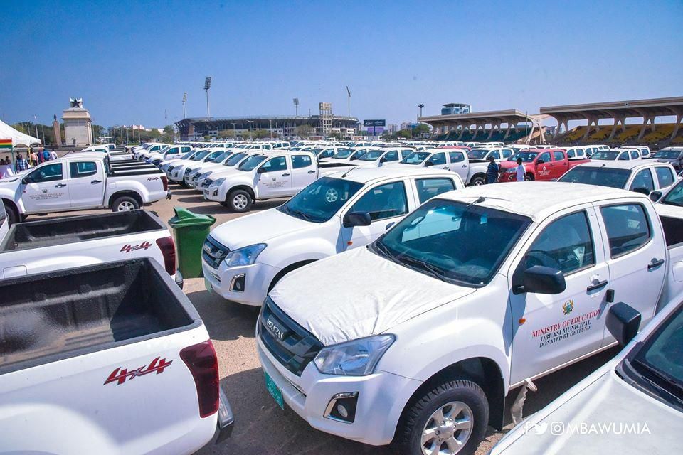 The pickup trucks