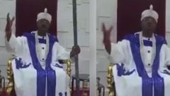 Nigerian king cries to God to take his life and spare the world coronavirus