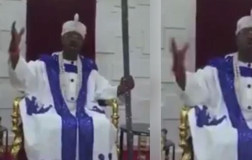 Nigerian king cries to God to take his life and spare the world coronavirus