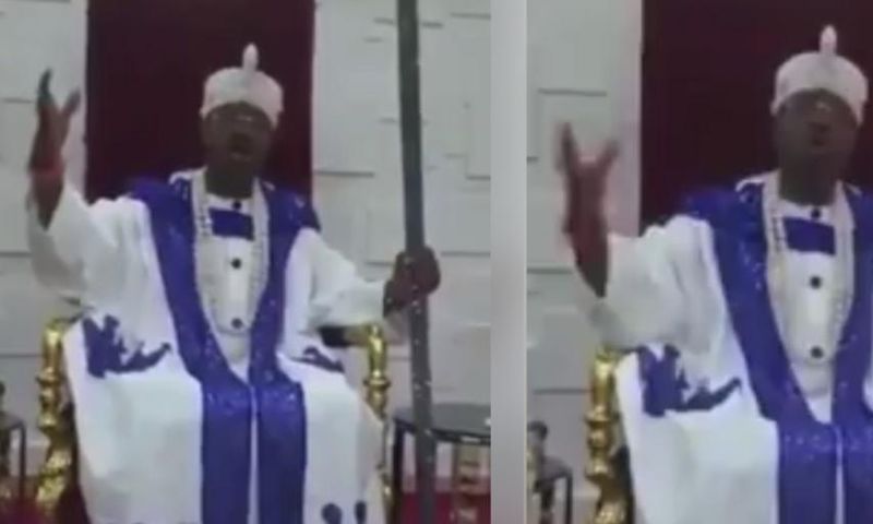 Nigerian king cries to God to take his life and spare the world coronavirus