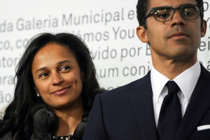 Angolan prosecutors have frozen bank accounts of Isabel dos Santos (L) and her husband Sindika Dokolo as part of their graft probe