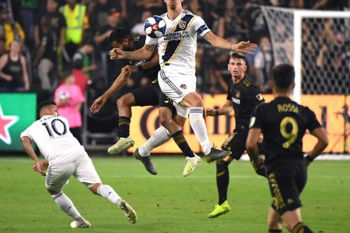 Swedish star Zlatan Ibrahimovic (c) has not played since leaving Los Angeles Galaxy mid-November.