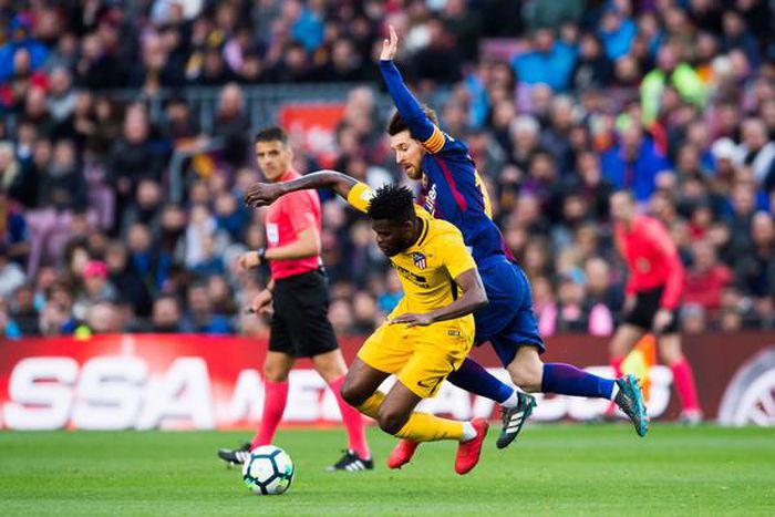 Thomas Partey and Lionel Messi