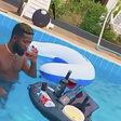 Bisa Kdei shows off his swimming pool
