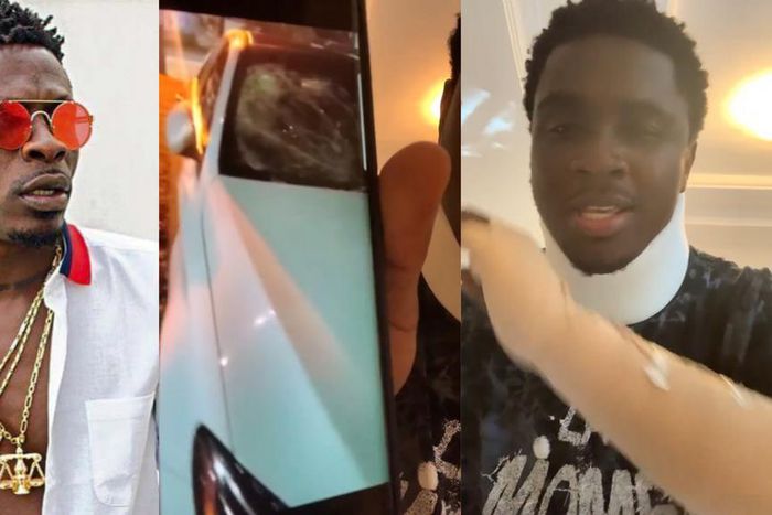Shatta Wale sends goon to beat Kweku Smoke