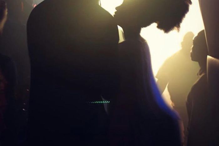 Adebayor and Hamamat spotted cuddling, partying together