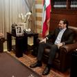Tycoon Samir Khatib (L) is front-runner to succeed Lebanese prime minister Saad Hariri (R)
