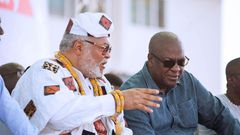 John Mahama with Jerry John Rawlings