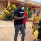 Dumelo donates to woman