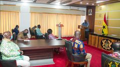 President Akufo-Addo meeting with the Ghana Medical Association and TUC