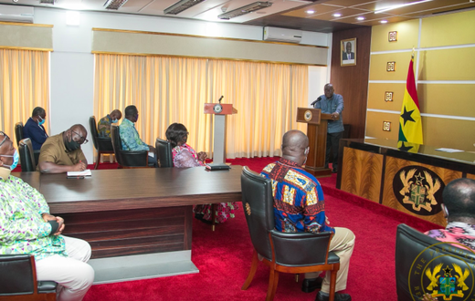 President Akufo-Addo meeting with the Ghana Medical Association and TUC