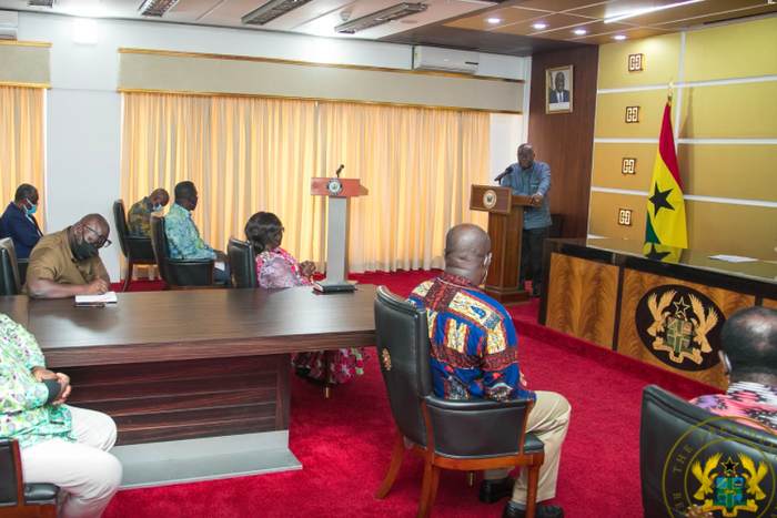 President Akufo-Addo meeting with the Ghana Medical Association and TUC