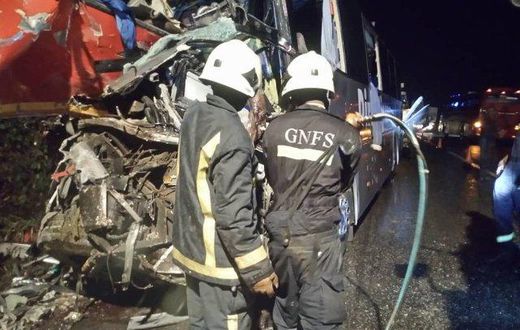 The accident scene
