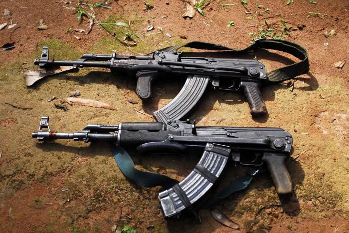 Two police officers shot dead, AK47 stolen