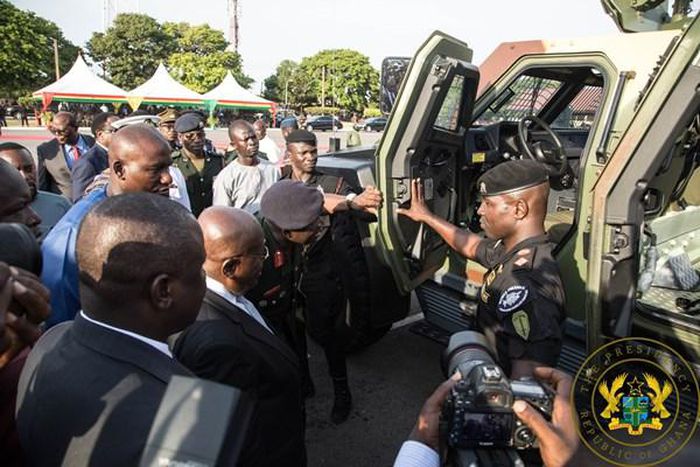 Akufo-Addo with the army