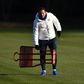 Frank Lampard prepares for a training session at Chelsea's training ground ahead of their Champions League match against Lille