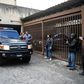 A vehicle used by Venezuela's military counterintelligence agency, the DGCIM, outside the home of opposition leader Juan Guaido's uncle during a search on Thursday