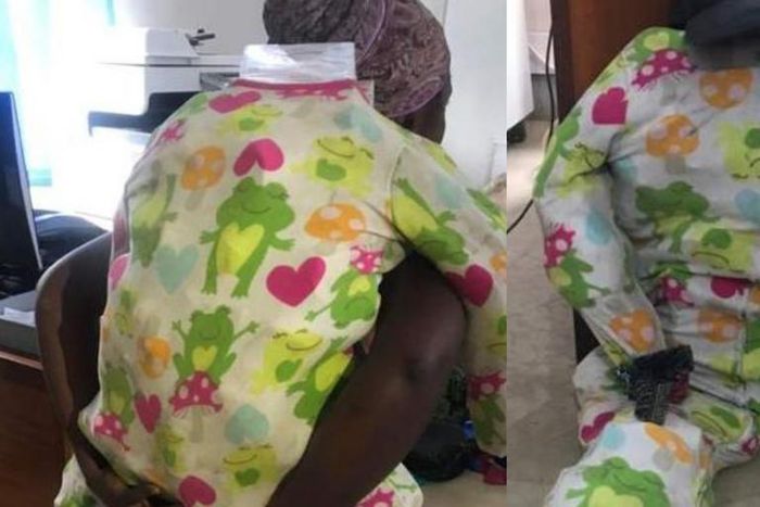 ‘Smart’ woman arrested while smuggling illegal goods hidden inside a fake baby