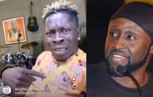 Shatta Wale and Reggie Rockstone