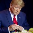 US President Donald Trump takes part in a signing ceremony for a Defense deal with Poland prior to  meeting Polish President Andrzej Duda in New York, September 23, 2019; the US in September approved the contract to deliver a total of 32 aircraft to NA...