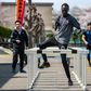 South Sudan Paralympic sprinter Michael Machiek Ting Kutjang trains at the team's Maebashi base, north of Tokyo. "We are eager to give them our continued support," says Shinichi Hagiwara, a sports official at the Maebashi city government