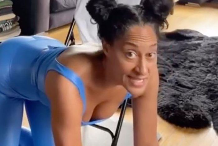 Tracee Ellis Ross Just Posted Her Home Workout