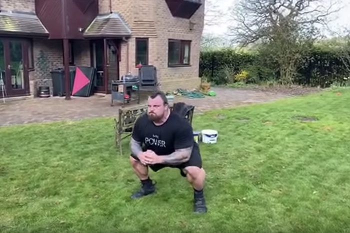Eddie Hall Shares a Backyard Lower Body Workout
