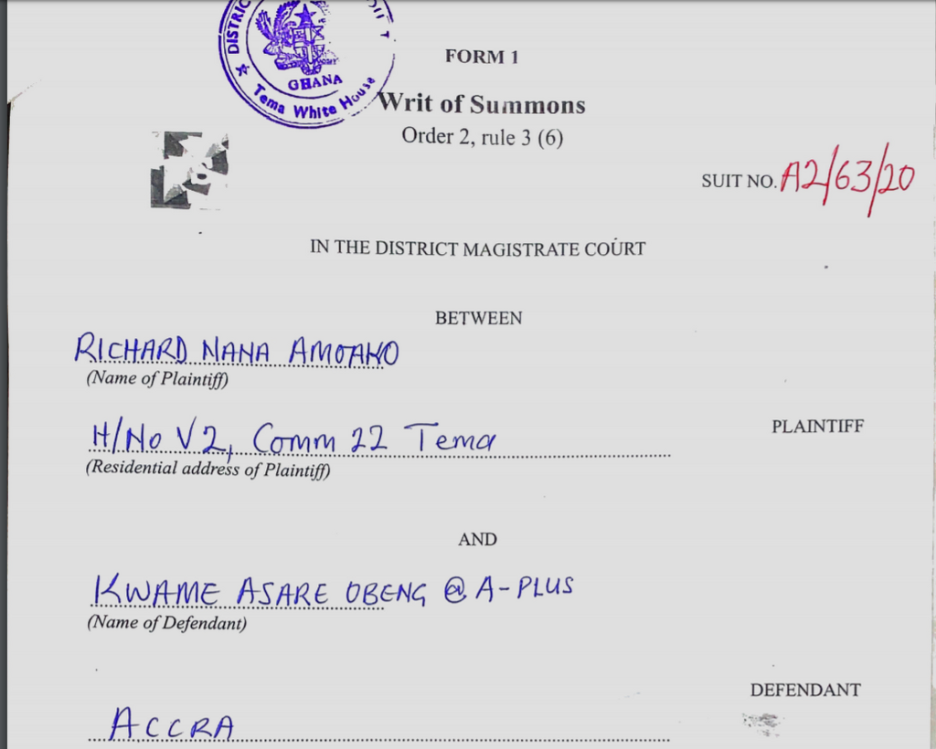 A Plus sued