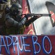 Riot police in Chile take aim at protesters during anti-government demonstrations in Santiago on February 21