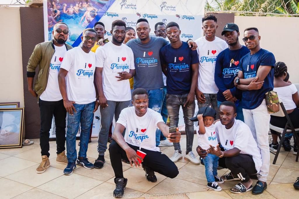 Pimpin artistry and the team at aponkye pool party