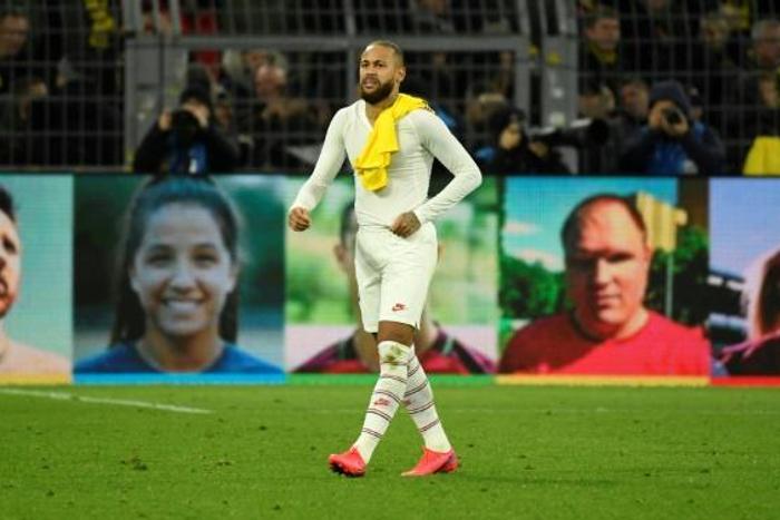Paris Saint-Germain's Brazilian forward Neymar was unhappy despite scoring in Tuesday's 2-1 defeat at Borussia Dortmund.