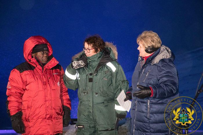 Photos of President Akufo Addo dressed in winter apparel while in Norway leave Ghanaians in stitches
