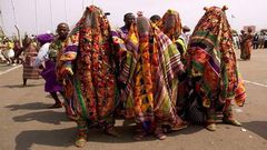 Masquerader arrested for defying stay-at-home order and threatening police
