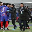 Leandro sparked celebrations on the FC Tokyo bench